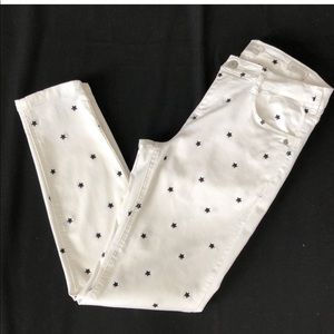 MASON SCOTCH  MID RISE SKINNY JEANS 30/28 WHITE